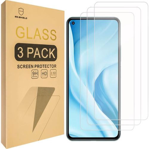 Kal-Verre Trempé Compatible Avec Xiaomi Mi 11 Lite [Lot De 3] Film Protecteur D'écran Vitre Protecteur 9h Dureté