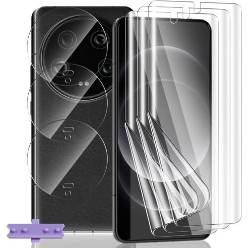 KAL-Pièces] Protection D'Écran Pour Xiaomi 14 Ultra, Hd Souple Tpu Film Et Verre Trempé Protecteur D'Objectif Caméra, Anti-Rayures, Protection Écran Flexible Pour Xiaomi 14 Ultra
