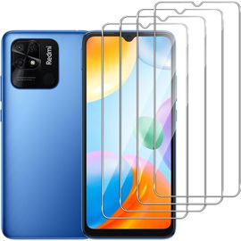 Kal-Pièces Verre Trempé Pour Xiaomi Redmi 10c,Hd Transparent, Dureté 9h-Sans Bulles D'air-Anti Rayures Film Protection Écran