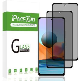 Kal-Pack Verre Trempé Anti-Espion Compatible Avec Xiaomi Redmi Note 10 Pro/Note 10 Pro Max, [Anti Rayures] [Case Friendly] 9h Dureté Anti-Spy Protecteur D'écran De Confidentialité