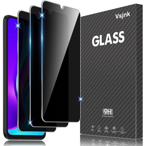 Kal-Verre Trempé Pour Xiaomi Redmi 9a/Redmi 9c/Redmi 10a Protector D'écran Anti-Espion, 3 Pièces Protection Hd Vitre 9h Dureté Glass Anti-Rayures Compatible Avec Redmi 9a
