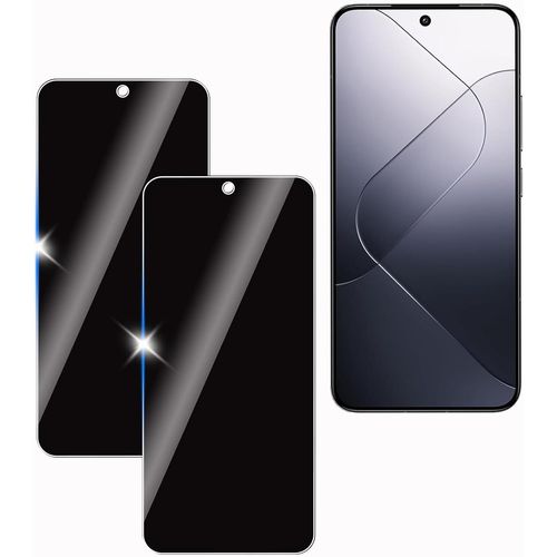 Kal-Pièce Anti-Espion Verre Trempé Protecteur Pour Xiaomi 14, 9h Dureté Privacy Film En Verre Trempé, Anti-Rayures, Anti-Espion Confidentialité Protection Verre, Sans Bulles