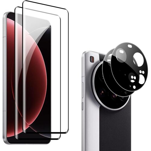 KAL-Pièces 3D Verre Trempé Pour Xiaomi 15 Ultra, +1] Pièces Protection Écran Et Caméra Arrière Protecteur, Dureté 9H, Sans Bulles,Hd Anti-Rayure Protection D'Écran