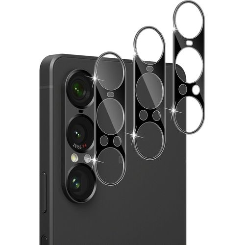 CAUC-Caméra Arrière Protecteur pour Sony Xperia 1 VII, Anti-Rayures, HD Clair Ultra-fin, Protection Objectif en Verre Trempé 9H - 3 Pièces