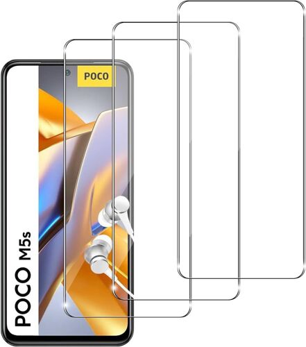 KAL-Lot De 3, Verre Trempé Pour Xiaomi Poco M5S, Film Protection Écran -Anti Rayures -Sans Bulles D'Air -Ultra Résistant (0,33Mm Hd Ultra Transparent) Dureté 9H Glass