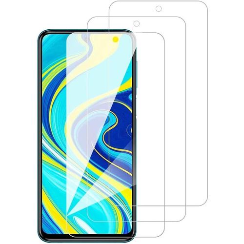 Kal-Lot De 3 Films De Protection D'écran En Verre Trempé Pour Xiaomi Redmi Note 9 Pro, Haute Définition, Dureté 9h, Résistant Aux Rayures