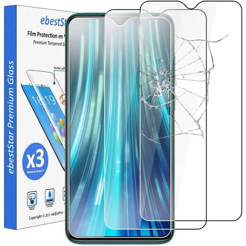 Kal-Pack X3 Verre Trempé Compatible Avec Xiaomi Redmi Note 8 Pro Film Protection Ecran Vitre Protecteur Anti Casse, Anti-Rayure, Pose Sans Bulles [Note8pro: 161.4 X 76.4 X 8.8mm, 6.53'']