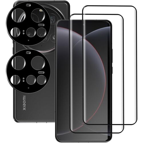 KAL-Verre Trempé Compatible Avec Xiaomi 15 Ultra Protection Écran 2 Pièces Et 2 Pièces Caméra Arrière Protecteur, 9H Dureté Anti Rayures Hd Protecteur D'Écran Pour Xiaomi 15 Ultra