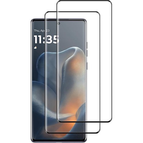 Protecteur D'écran Pour Motorola Edge 60 5g - Pack De 2 Verre Trempé 9h Ultra Hd, Couverture 3d Complète, Anti-Rayures Et Oléophobe