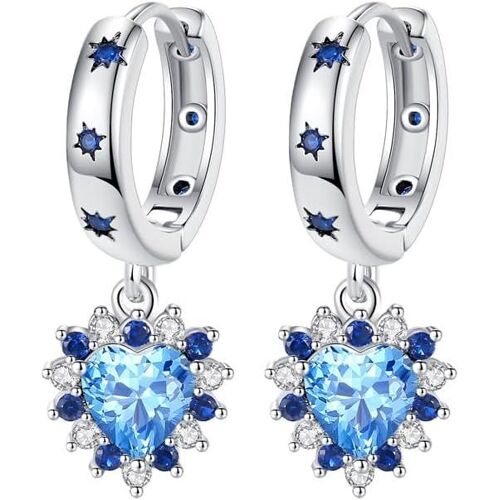 Kal-Boucles D'oreilles En Argent 925 Pour Femmes Boucles D'oreilles Tendance Hypoallergéniques Boucles D'oreilles Pendantes Boucles D'oreilles Goutte D'eau Bijoux Cadeaux Pour Les Filles