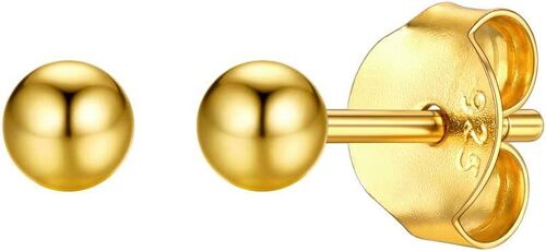 Kal-Boucles D'oreilles En Argent Sterling 925 Clous D'oreilles Coeur/Étoile/Lune/Cercle/Ronde Plaqué Platine/Or 18k/Or Rose Cadeau Saint Valentin Boucles D'oreilles Sets Femme Fille