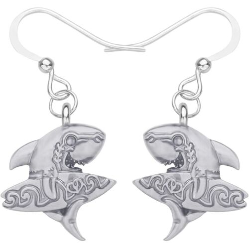Kal-Boucles D'oreilles Requin En Acrylique Pendantes D'oreilles Animaux De Mer Décoration Cadeaux Pour Femme Filles