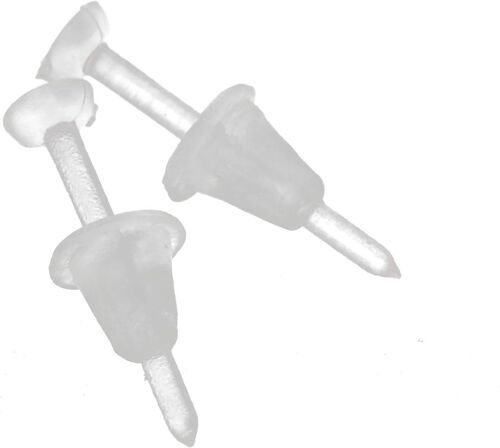 Kal-10x Boucle D'oreilles Plastique Clair Boucles Maintien Sport Invisibles