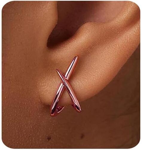 Tianyi-Boucles D'oreilles Femme Argent Boucles D'oreilles Pour Femmes 14 Carats Or/Argent/Or Rose Boucles D'oreilles Pour Femmes Bijoux