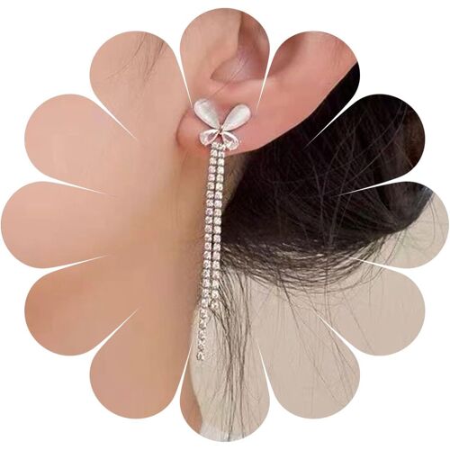 Tianyi-Boucles D'oreilles Pendantes Papillon Boho Boucles D'oreilles Pendantes Papillon Vintage En Émail Boucles D'oreilles Pendantes Grosses Perles Bijoux Pour Femmes Et Filles