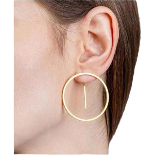 Kal-Boucles D'oreilles Minimalistes En Forme De Cercle Boucles D'oreilles En Forme De Cercle Boho Boucles D'oreilles En Forme De Bâton Boucles D'oreilles En Forme De Cercle En Or Bijoux Pour