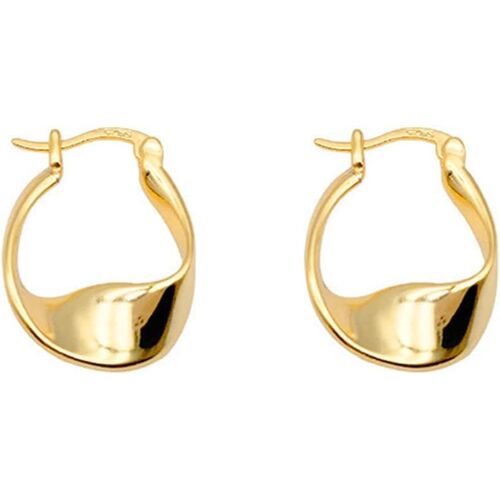 Kal-Boucles D'oreilles Créoles Plaquées Or Boucles D'oreilles Rondes Pour Femmes Hypoallergéniques Boucles D'oreilles Délicates Pour Femme Boucles D'oreilles Léger Minimaliste Bijoux Cadeau