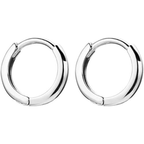Kal-20g Minusculepetit Cerceau Cartilage Boucles D'oreilles Minimalistes Pour Les Femmes Oreilles Sensibles 925 Argent Sterling Tragus Huggie Hoops Hypoallergénique Supérieure Perçage Bijoux