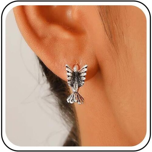 Kal-Boucles D'oreilles Colibri Vintage Boucles D'oreilles Oiseaux En Or Boucles D'oreilles Oiseaux Volants Boucles D'oreilles Oiseaux En Métal Bijoux Pour Femmes