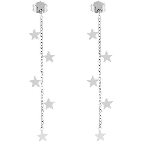 Kal-Femme Fille Friends Saint-Valentin Acier Ronde Incolore Cristal