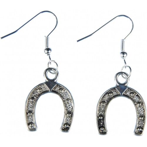 Kal-Fer À Cheval Boucles D'oreille Cheval Argent Cowboy Sabots De Porte-Clé Mini 22mm - Argenté De Bijoux À La Mode Main I Boucles D'oreille