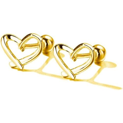 Kal-20g Coeur Argent Sterling 925 Cartilage Boucles D'oreilles Bouton Pour Femmes Filles Adolescentes Goujons Coeur D'amour Petite Boule Tragus Vis Retour Hypoallergénique Mignon Bijoux Cadeaux