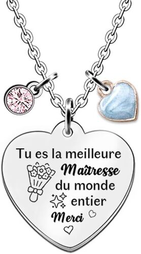Kal-Pendentif Collier Famille Apprécier Cadeau Noël Amitié Charme Cou Lacets Encourager Anniversaire Enseignant Merci Graduation Retraité Motivation Maman Nounou Apprécier Bijoux Souvenir