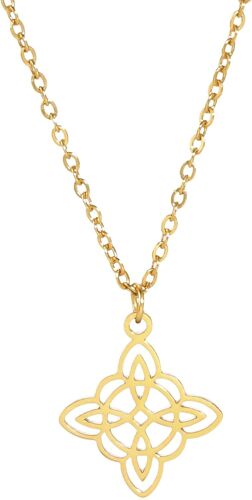 Kal-Collier Noeud De Sorcière Pendentif Sorcellerie Noeud Celtique Irlandais Symbole Wiccan Païen Charme Bonne Chance Protection Bijoux Vintage Pour Femmes Filles