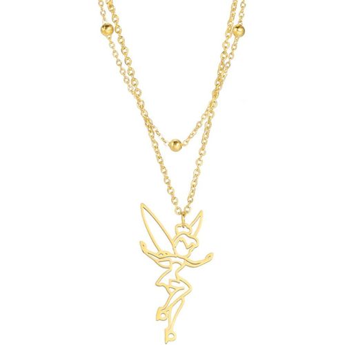 Jum-Princesse Wendy Tinkerbell Pendentif Collier Fée Pixie Ange À La Mode Danseur Magique Exquise Ballet Choker Bijoux Conte De Fée Citation Filles Femmes Ados