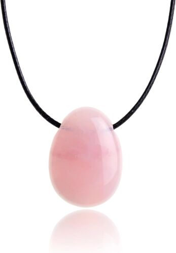 Kal-Pendentif En Pierre Précieuse En Véritable Pierre Naturelle | Collier En Cristal Avec Pendentif Goutte Et Élégant Cordon | Pierre De Guérison/Pierre Porte-Bonheur De Qualité