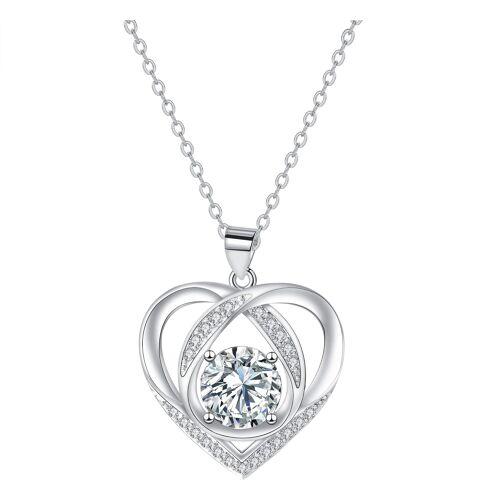 Kal-Collier Femme Ange Gardien Argent Sterling 925 Pendentif Avec Double Chaîne,Cadeaux Bijoux Pour Femmes