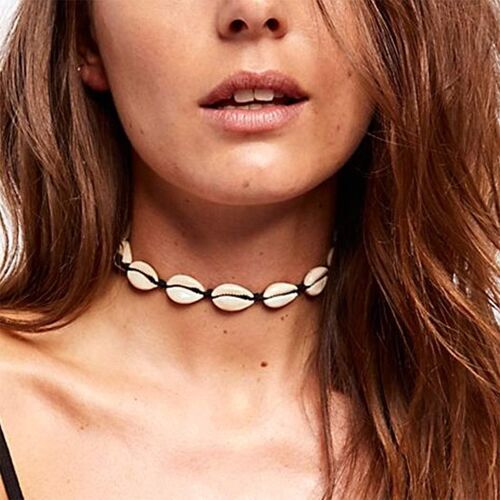 Kal-Collier Ras Du Cou Bohème Simple En Coquillages Tissés À La Main, Pour Femme Et Fille