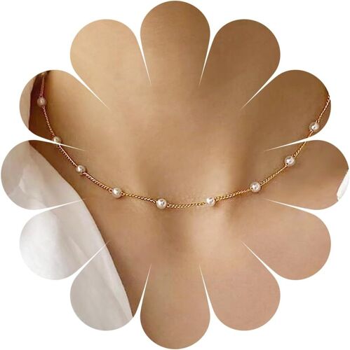 Kal-Collier Ras Du Cou En Chaîne Dorée Collier De Bohème À Pompons Collier À Pendentifs À La Mode Cadeaux Personnalisés Bijoux Ras Du Cou Pour Femmes Et Filles