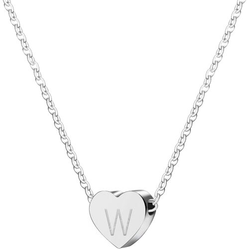 Kal-Collier Pendentif Initiale Lettre En Acier Inoxydable,Chaîne Minimaliste Charmant Alphabet A-Z, Femme Fille