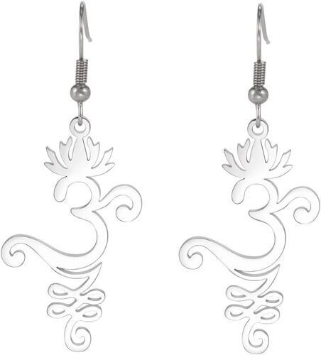 Kal-Collier Om En Forme De Fleur De Lotus Pour Femmes Et Filles - Pendentif En Forme De Lotus - Symbole Om Aum Ohm - Collier De Yoga Avec Breloque En Forme De Fleur De Lotus - Bijou Spirituel En