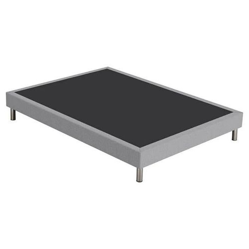 Sommier Tapissier + Pieds Sr15 Cobalt 160x200 Lattes Bois Massif - H.15 Cm