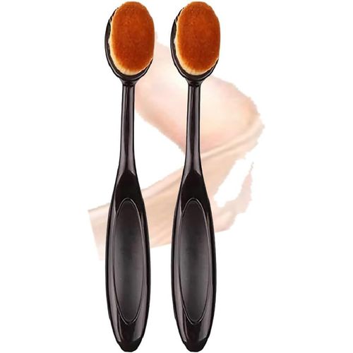 Kal-Lot De 2 Pinceaux Foundointa Magic Brush Sans Poudre, Pratiques Sans Traces, Pinceaux De Maquillage Fins Pour Le Visage 