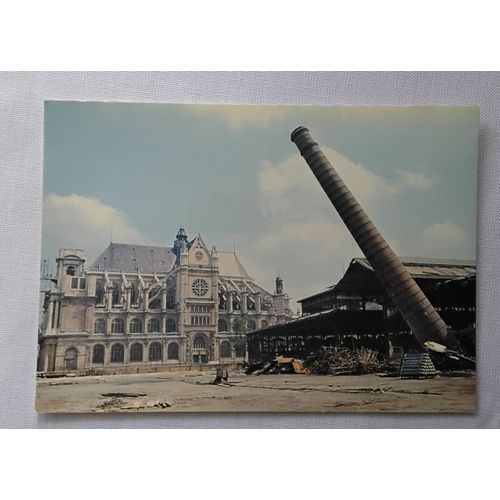 Carte Postale Paris : La Fin Des Halles N° 23 - Chute De La Cheminée Le 8 Juin 1973