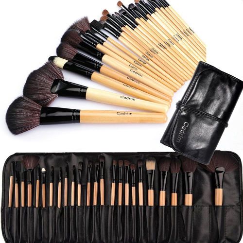 24 Pcs Set Pinceaux Maquillagekit De Pinceaux De Maquillage Fond De Teint Synthétique De Qualité Supérieure Anti-Cernes Ombres À Paupières Blush Maquillage Brushe 