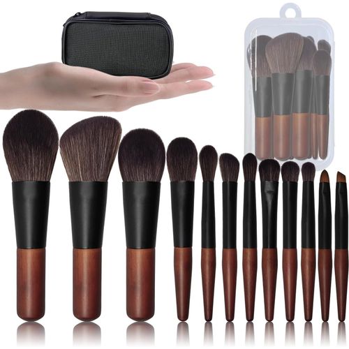 Kit De Pinceaux Maquillage, Set De Mini-Pinceaux Parfait Pour Les Voyages, Lot De Pinceaux À Maquillage Professionnel, Travel Essentials 