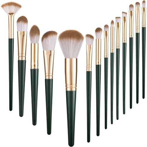 Melliex 14 Pièces Pinceaux Maquillages Professionnel Set De Pinceaux Maquillage Cosmétique Pinceaux Kit Pour Ombre À Paupières 
