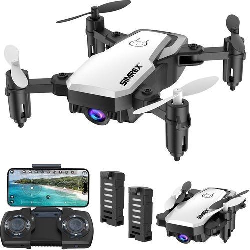 X300c Drone Avec Caméra 720p Hd, Rc Quadricoptère Pliable, Mini Drone Avec Maintien De L'altitude, 3d Flip, Contrôle De La Gravité Et 2 Batteries, Cadeaux Pour Enfants Et Adultes, Bleu-Marque Générale