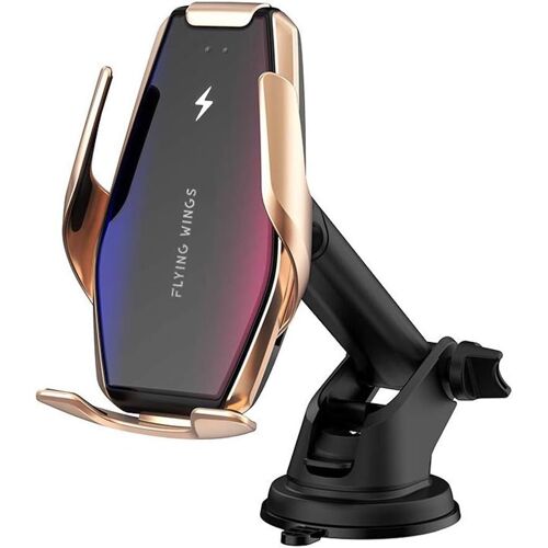 Chargeur sans Fil Voiture 2 en 1 Qi 10W/7.5W/5W Serrage par Induction Automatique Tableau de Bord/Trou d'Aération Porte-téléphone, Compatible avec iPhone 8/8P/X Samsung Galaxy