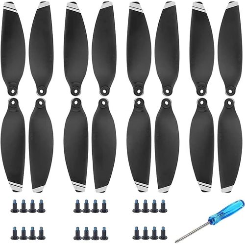 Sansh-Mavic Mini Hélices, 16 Pièces Drone Mavic Mini Hélices Avec 24 Vis Et 2 Tournevis, Mavic Mini Accessoires Pour Remplacement De Drone, 4726 Hélices Pour Mavic Mini (Argent)