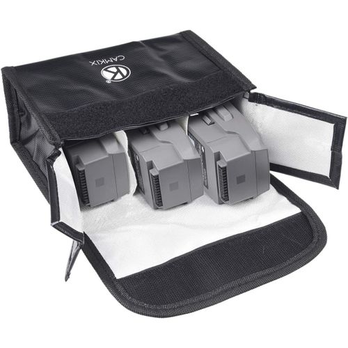 Sac De Batterie Lipo Antidéflagrant Pour Dji Mavic 2-Sécurité Et De Rangement Résistant Au Feu-Charge Et Transport Sécurisés-Pour 3 Batteries Dji Mavic 2-Idéal A Bord Des Avions-Marque Générale