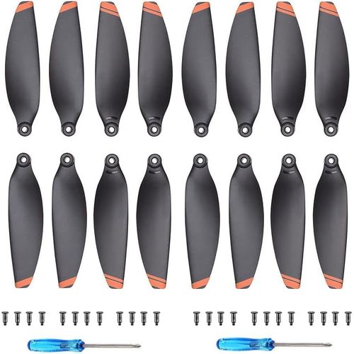 Sansh-16 Pcs Hélices Dji Mini 2 Se/Hélices Mini 2/Hélices Mini Se/Hélices Mini 4k, Faible Bruit & Stable Drone Dji Mini 2/Mini Se/Dji Mini 2 Se/Dji Mini 4k Accessoires Hélices Remplacement (Orange)-Trahoo