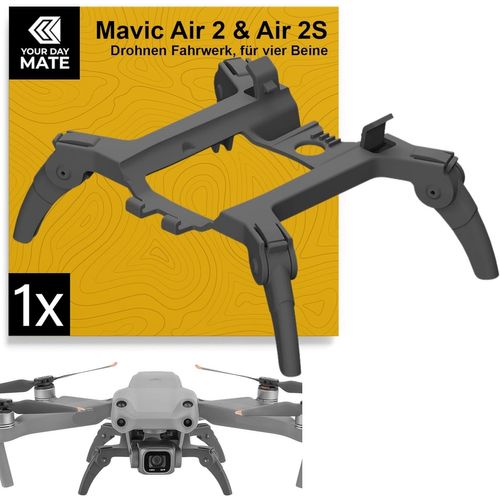 Sansh-Train D'atterrissage Pour Drone, 1 Kit, Compatible Avec Dji Mavic Air 2, Dji Air 2s, Les Pieds D'atterrissage Protègent Le Gimbal Et Le Dessous, Base Pour Un Atterrissage En Douceur-Trahoo