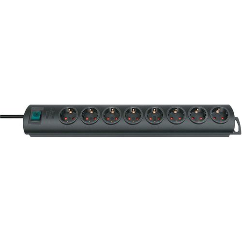 Brennenstuhl Primera Line Barre multiprise x 8 2,0 m Noir (Import Allemagne)