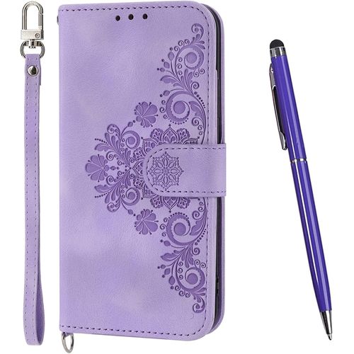 Coque Pour Iphone 6s Plus/6 Plus, Etui En Cuir Pu Portefeuille Coque Avec Fente Carte, Magnétique Und Flip Béquille Antichoc Tpu Housse Pour Iphone 6s Plus/ 6 Plus (5,5 Pouces) (Violet)