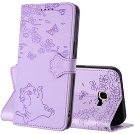 KAL-Coque Pour Samsung Galaxy A3 2017 / A320, Etui Portefeuille Antichoc Tpu [Fentes Cartes] [Fonction Stand] Coque À Rabat Magnétique Compatible Avec Samsung A3 2017 (Pourpre)